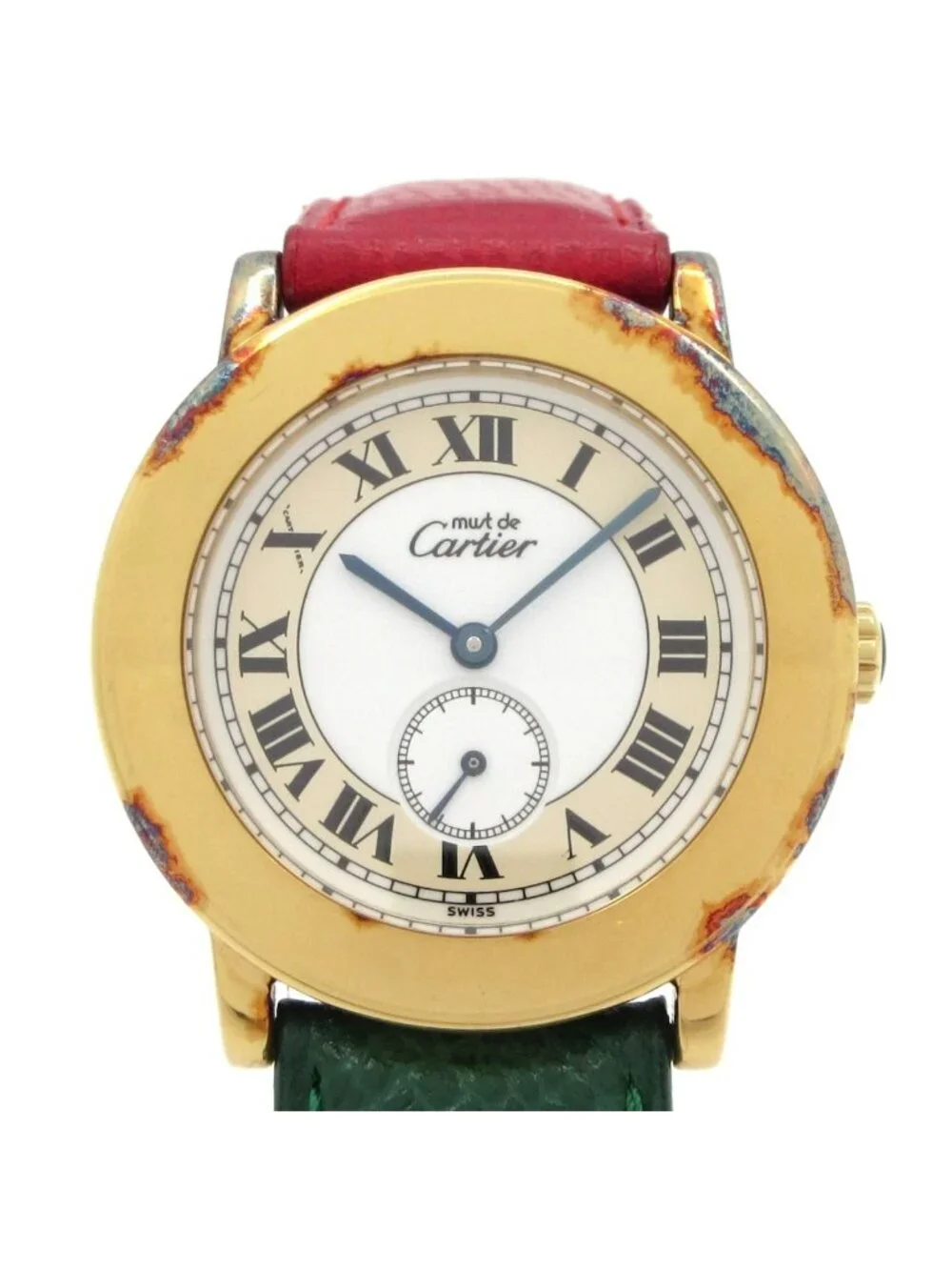 Cartier Watch Must 2 Ronde 925 Leather White